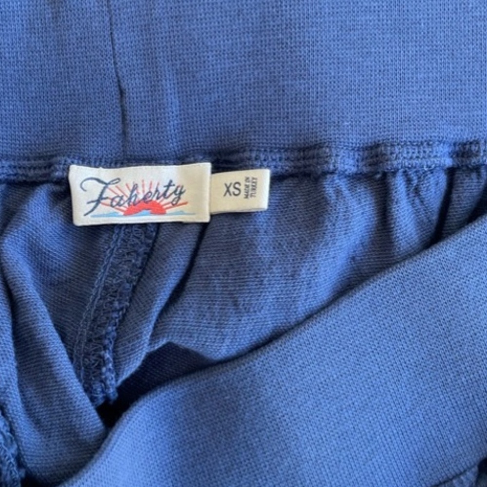 Faherity Cuffed Arlie Day linen tencel Shorts (lot bundle of 2) XS blue green - Picture 16 of 16